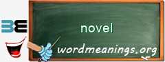 WordMeaning blackboard for novel